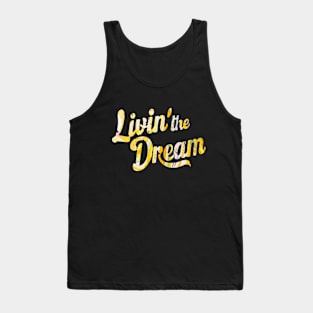 Livin' the dream distressed effect Tank Top